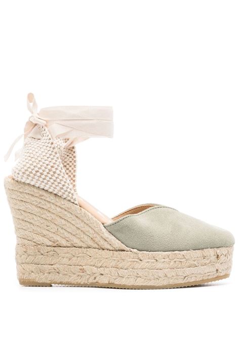 Espadrilles Hamptons con zeppa 110mm in verde Manebi - donna MANEBI | W01WHSG