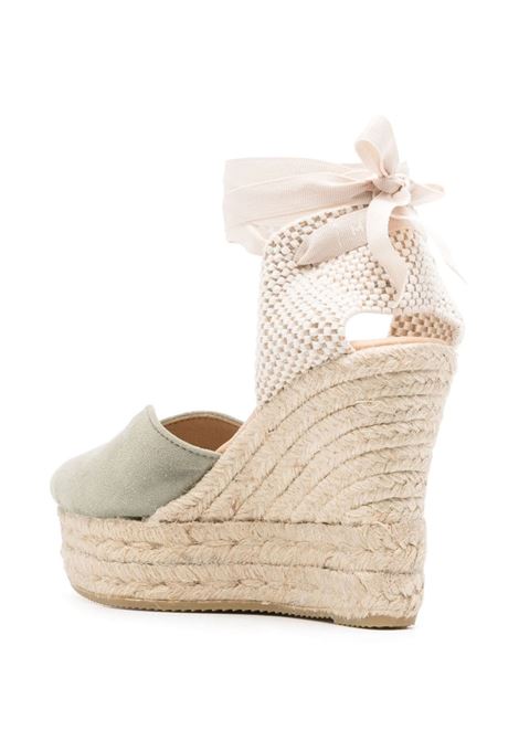 Espadrilles Hamptons con zeppa 110mm in verde Manebi - donna MANEBI | W01WHSG