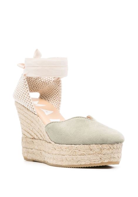 Espadrilles Hamptons con zeppa 110mm in verde Manebi - donna MANEBI | W01WHSG