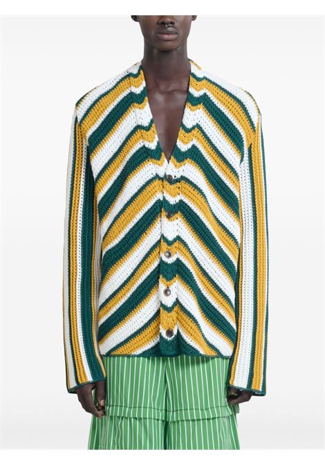 Multicolored striped cardigan Marni - men MARNI | CDMG0132Q1UFCB27RGV85