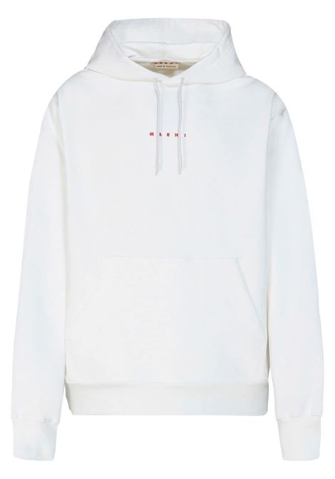 White logo-print sweatshirt - men MARNI | FUMU0073P8USCU87L1W02