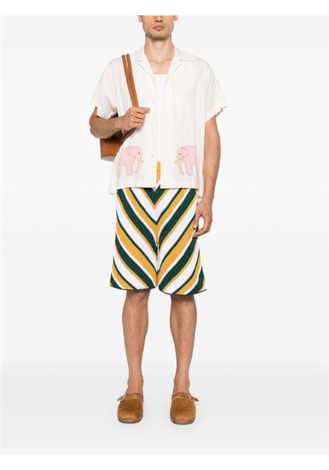 Pantaloni in maglia a righe multicolore di Marni - uomo MARNI | PUMG0044Q0UFCB27RGV85