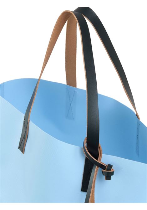 Borsa a mano con logo in azzurro - unisex MARNI | SHMQ0037A1P576900B21