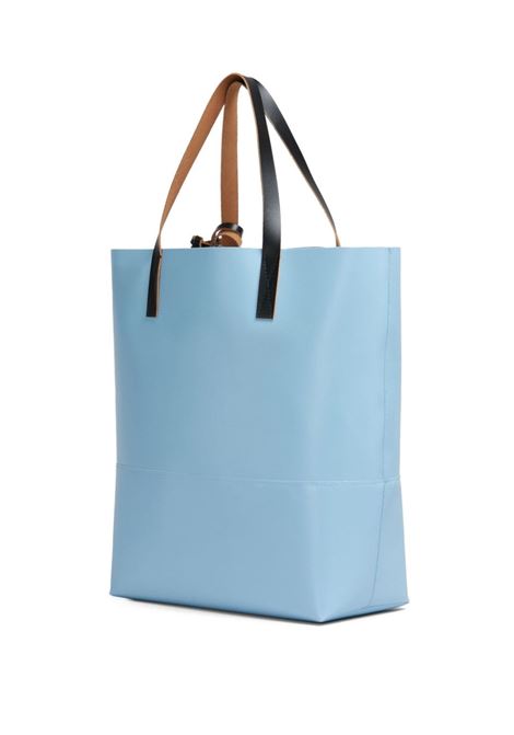 Borsa a mano con logo in azzurro - unisex MARNI | SHMQ0037A1P576900B21