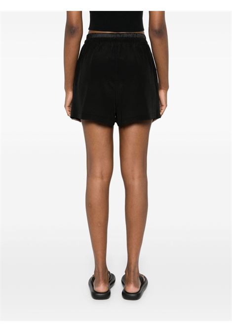 Shorts con vita elasticizzata in nero di Maurizio - donna MAURIZIO | W01150377MZS4MAT33