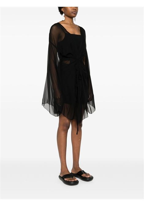 Kimono con pizzo in nero Maurizio - donna MAURIZIO | W07040777MZS4MAT33