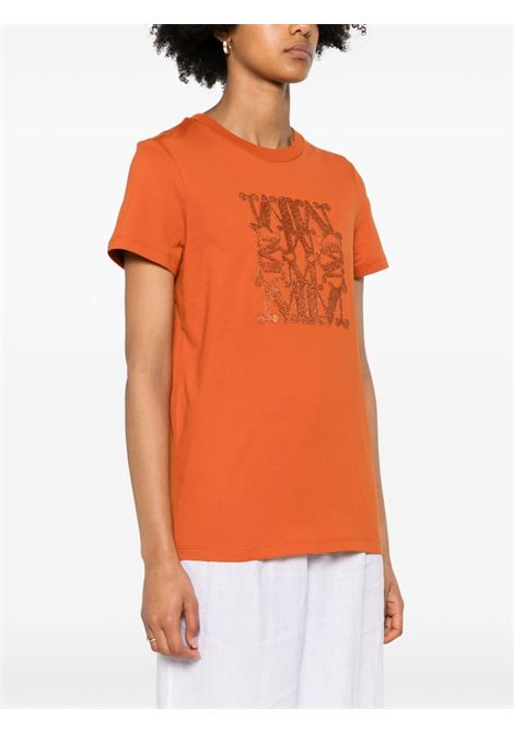 T-shirt con stampa taverna in arancione - donna MAXMARA | 2411941052600003