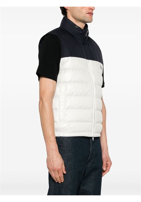 Gilet imbottito Cerces in bianco e nero - uomo MONCLER | 1A00058595ZJ034