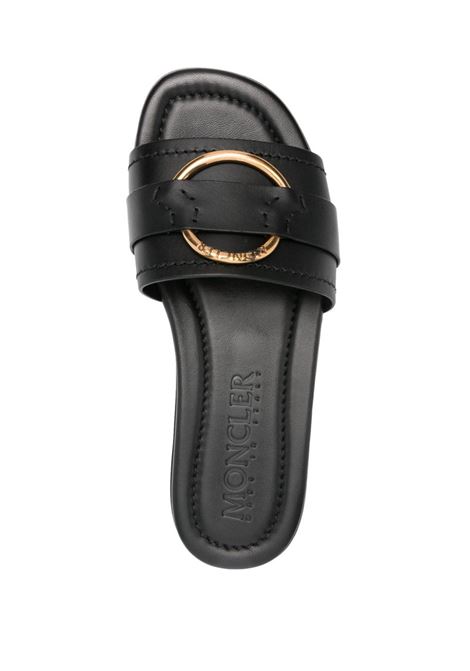 Ciabatte slides Bell in nero - donna MONCLER | 4C00160M4097999