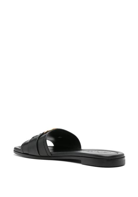 Ciabatte slides Bell in nero - donna MONCLER | 4C00160M4097999