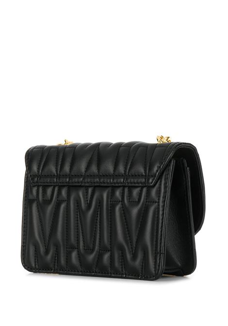 Borsa a spalla con logo in nero - donna MOSCHINO | A742980021555