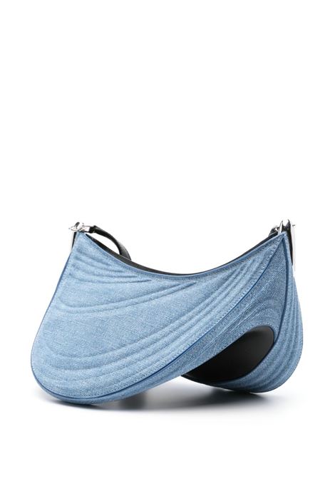 Blue and black spiral curve shoulder bag - women MUGLER | 24P10SA00042113074