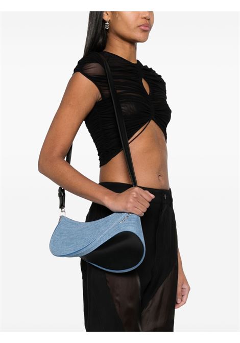 Blue and black spiral curve shoulder bag - women MUGLER | 24P10SA00042113074