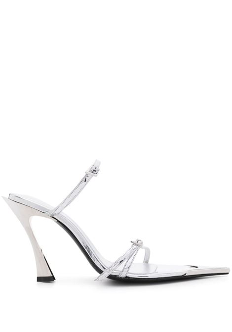 Mules metallizzate 100mm in argento Mugler - donna MUGLER | MUSS24SC014CM012