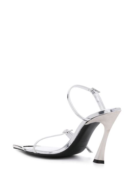 Mules metallizzate 100mm in argento Mugler - donna MUGLER | MUSS24SC014CM012