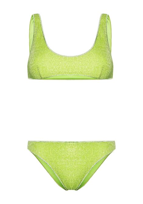 Lime Lumière lurex bikini - women