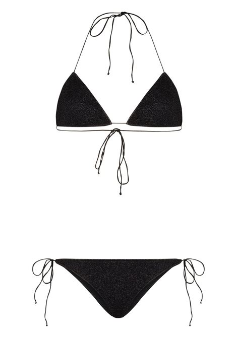 Black Lumière halterneck two-piece bikini - women OSÉREE | Swimwear | LTS601BLK