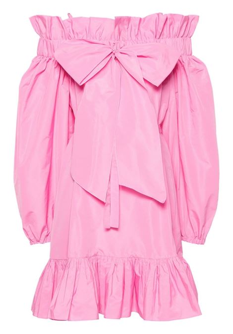 Pink ruffled detailing belted mini dress - women PATOU | DR1430011455P