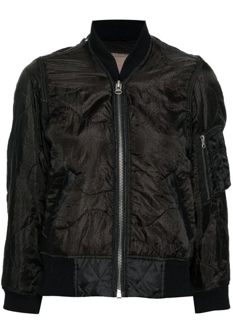 Bomber trapuntato in nero - donna R13 | R13WR145BREF