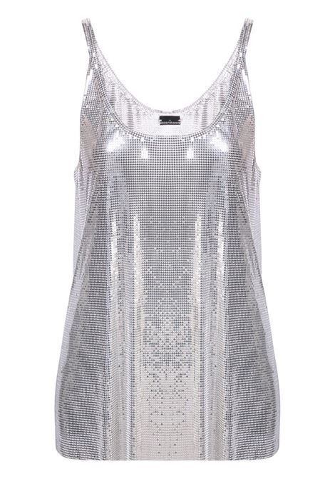 Silver metallic mesh tank - women RABANNE | 19EITO039MH0060P040