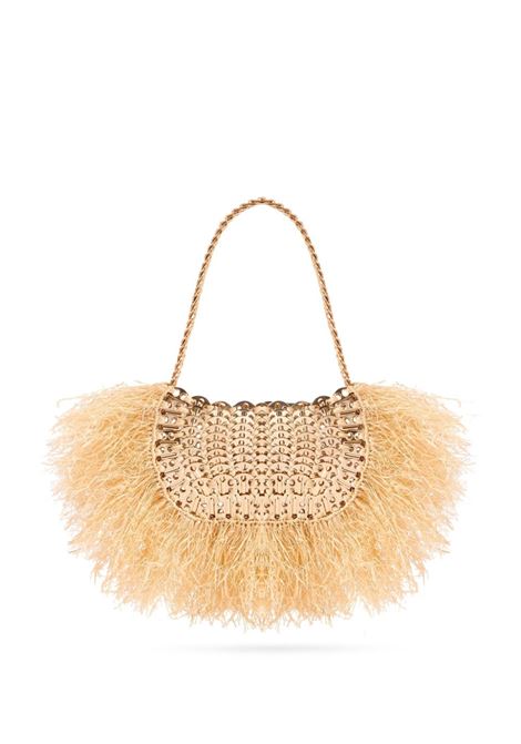 Gold iconic 1969 fringed shoulder bag  Rabanne - women RABANNE | 24FSS0337NAT031M206