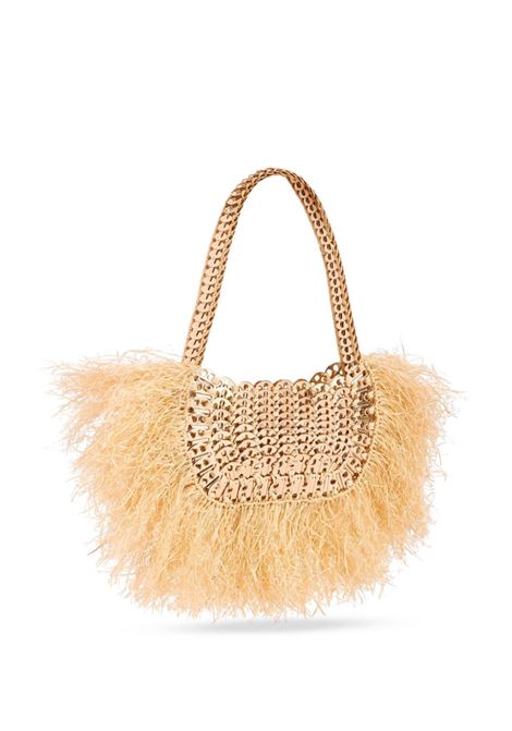 Gold iconic 1969 fringed shoulder bag  Rabanne - women RABANNE | 24FSS0337NAT031M206