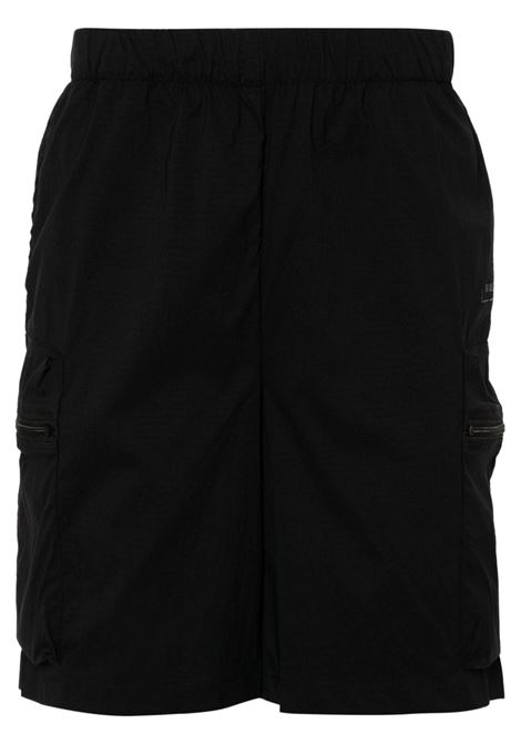 Black drawstring ripstop shorts Rains - unisex RAINS | RA19310BLA