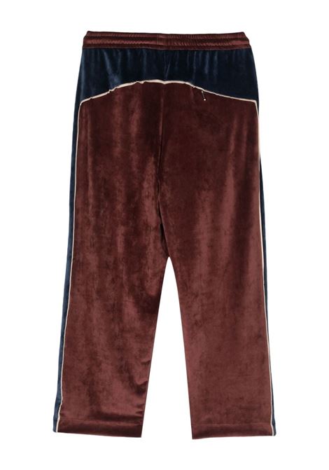 Burgundy racer track trousers - men RASSVET | PACC14P0091