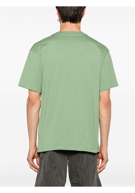 Green logo-appliqué T-shirt - men RASSVET | PACC14T0012