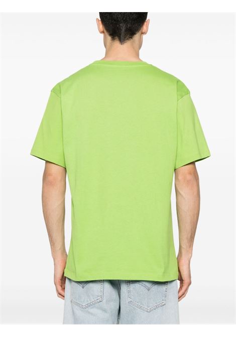 Lime logo-rubberised T-shirt - men RASSVET | PACC14T0022