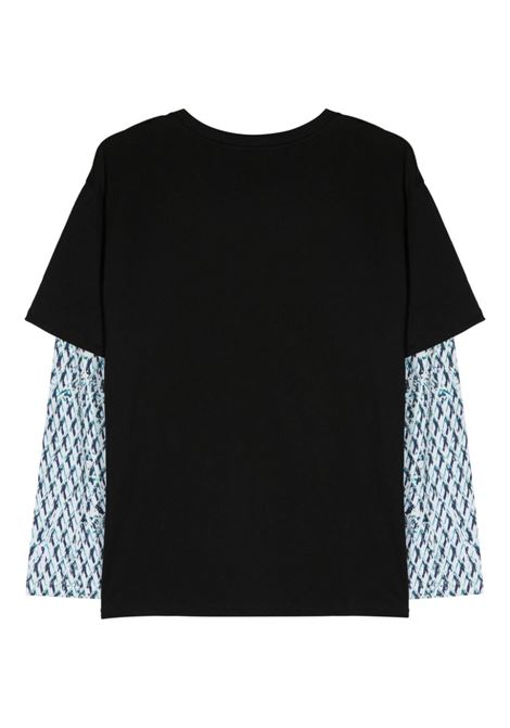 Black Mesh Camouflage T-shirt Rassvet - men RASSVET | PACC14T0111