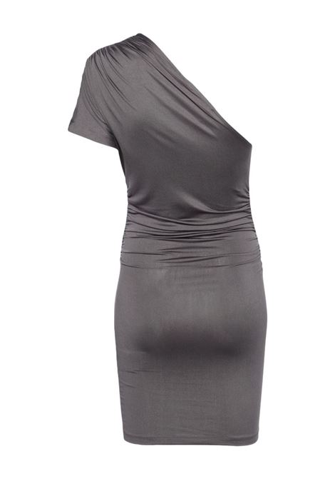 Grey one-shoulder belted minidress - women REMAIN | 5010231205190203