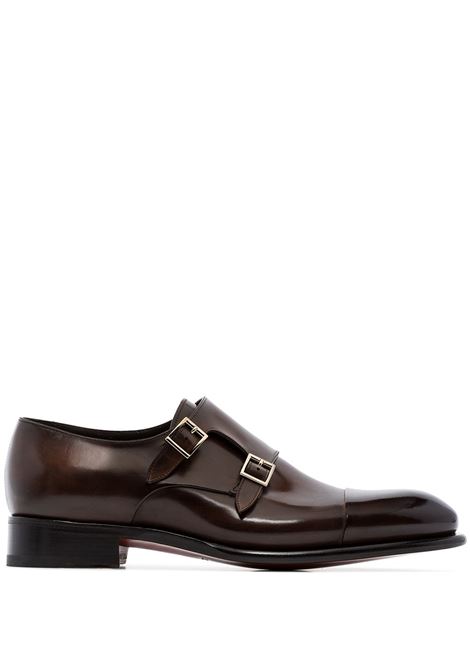 Brown ira derby shoes - men SANTONI | MCCR11652MC1HVVDT50