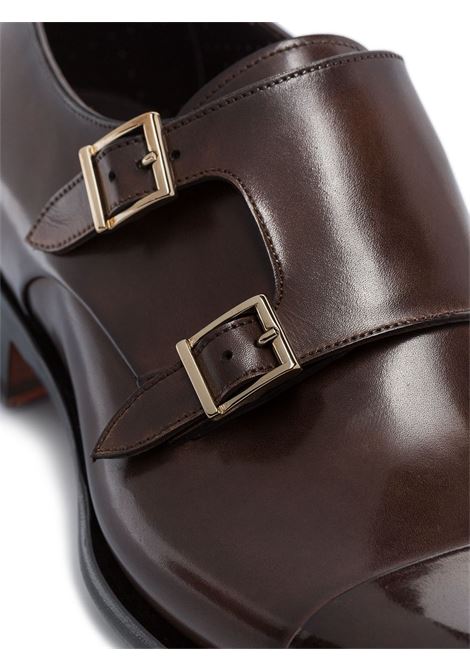 Brown ira derby shoes - men SANTONI | MCCR11652MC1HVVDT50