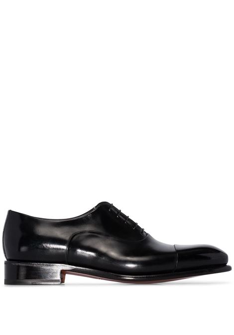 Derby isaac in nero - uomo SANTONI | MCCR12621MC1HVVDN01