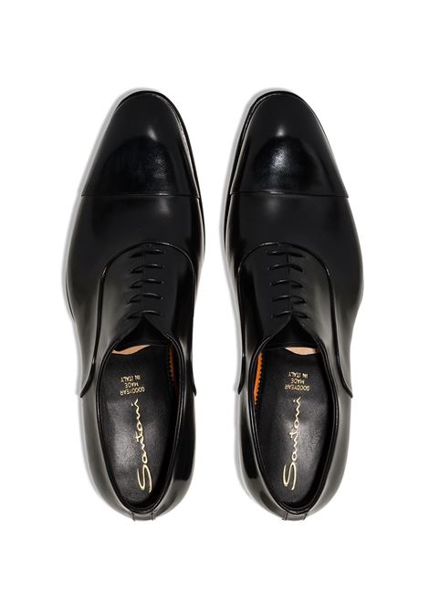 Derby isaac in nero - uomo SANTONI | MCCR12621MC1HVVDN01