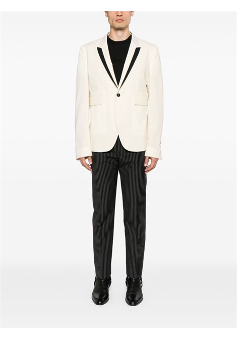 White and black contrasting-trim single-breasted blazer Sapio - men SAPIO | 124U0102N55TUXBNC