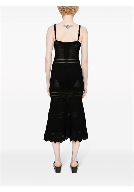 Abito midi crochet in nero - donna SELF-PORTRAIT | SS24168MB