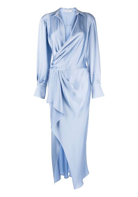 Blue Talita draped midi dress - women