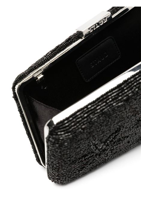 Clutch carmella con perline in nero Staud - donna STAUD | H24S2003PBBSTR