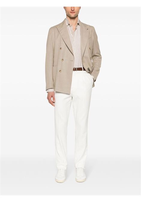 Beige double-breasted blazer - men TAGLIATORE | GDARREL20K180020T5078