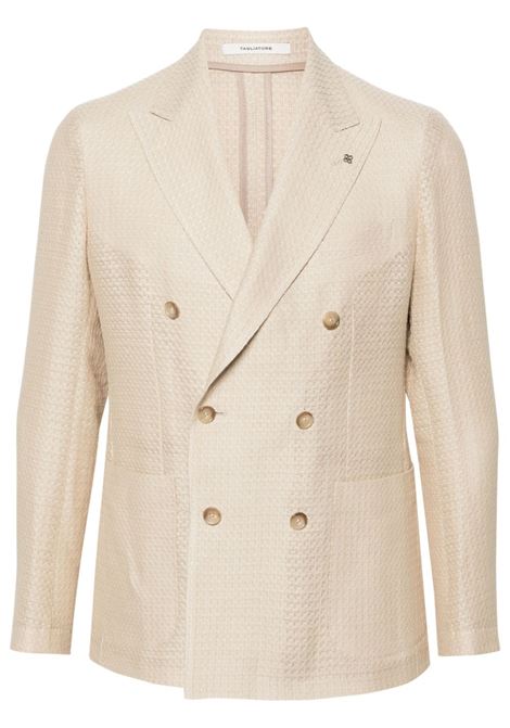 Beige montecarlo double-breasted blazer Tagliatore - men TAGLIATORE | Blazers | GDARREL20K770124EA907