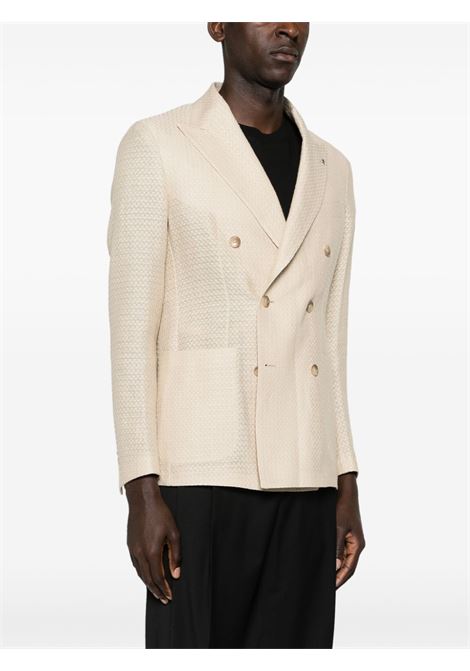 Beige montecarlo double-breasted blazer Tagliatore - men TAGLIATORE | GDARREL20K770124EA907