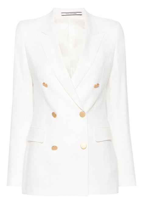 Blazer doppiopetto in bianco - donna TAGLIATORE | JPARIGI10B340159EX809