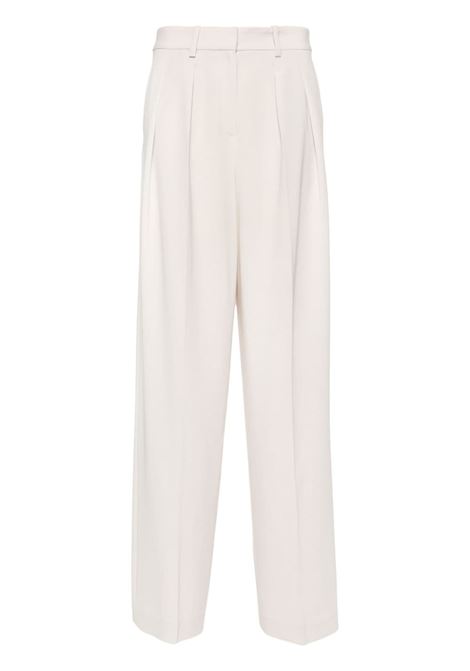 Pantaloni a palazzo con pieghe in ecru - donna THEORY | N0709224B13