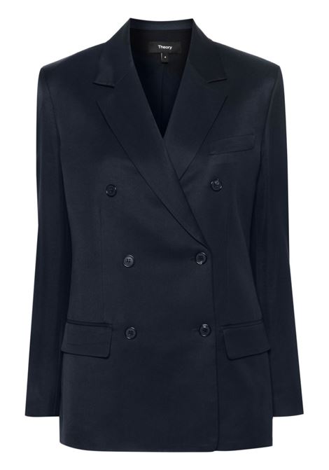 Blazer doppiopetto in blu - donna THEORY | N1106113XLV