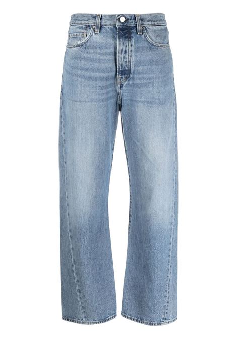 Light blue high-waist straight-leg jeans - women TOTEME | 231240741485