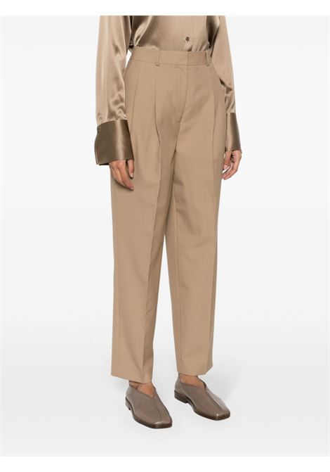 Brown high-waist tailored trousers - women TOTEME | 234WRB847FB0066091