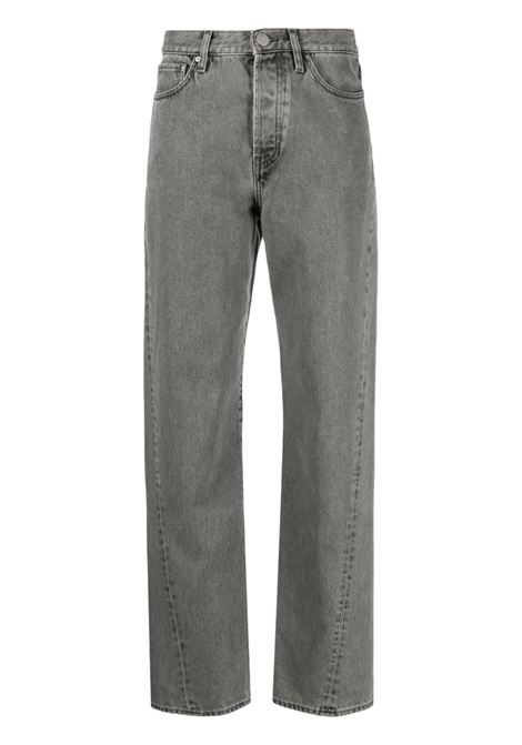 Jeans dritti a vita media in grigio - donna TOTEME | 241WRB1214FB0083153