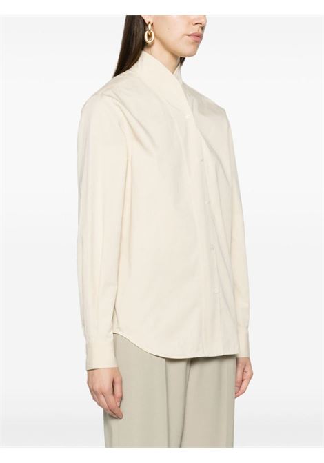 Ecru long-sleeved shirt - women TOTEME | 241WRT993FB0070007